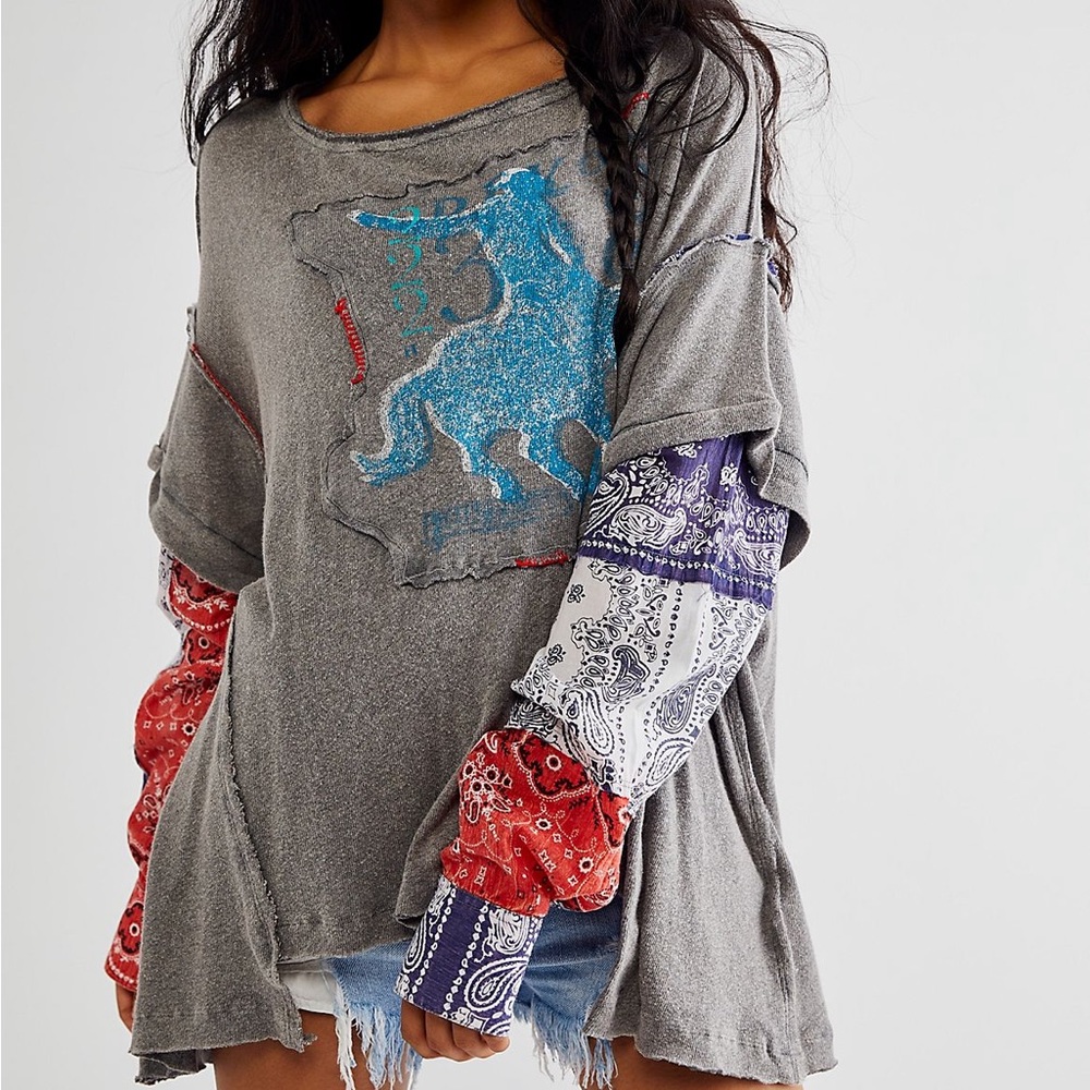 Free People Rodeo Tee size M NWOT